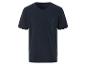 T-shirt homme bleu marine à col en V avec poche.