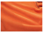 Gros plan sur un tissu polaire orange.