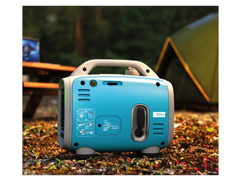 Générateur Güde portable en extérieur.
