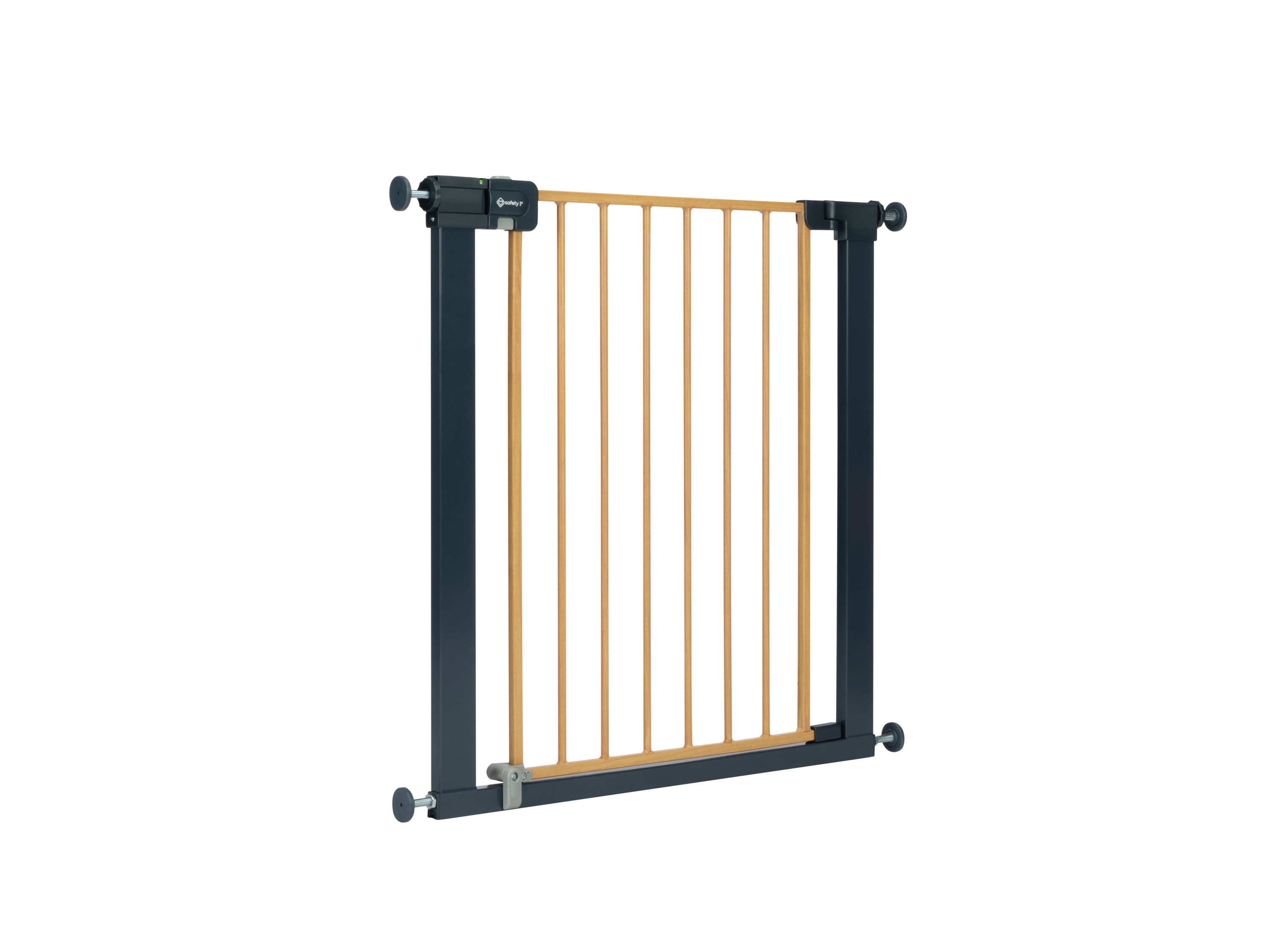 Safety 1st Barrière de sécurité enfant Easy Close effet bois 73-80 cm - pression sans vis ni perçage - (max. 136 cm) Marron pour garçon - vue 3