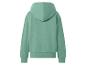 Sweat à capuche vert menthe pour femme, vue de dos.
