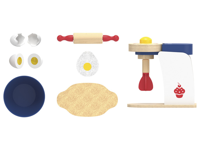 Aller en mode plein écran : Playtive Accessoires de cuisine en bois au design rétro - Image 12
