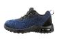 Chaussures de sécurité bleu marine, style sportif.