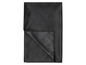 Une nappe noire avec un motif géométrique argenté.