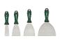 Ensemble de spatules Parkside : différentes tailles, manches vert foncé.
