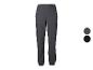 Pantalon cargo gris pour homme avec taille élastique et poignets, avec options gris foncé et noir.