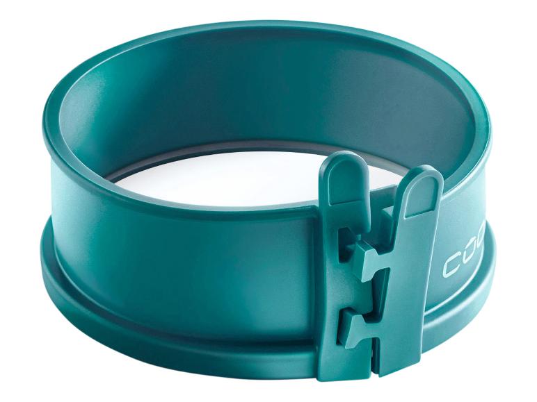 Un moule à charnière de couleur teal