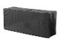 Housse de protection rectangulaire noire pour meubles de jardin ou coussins