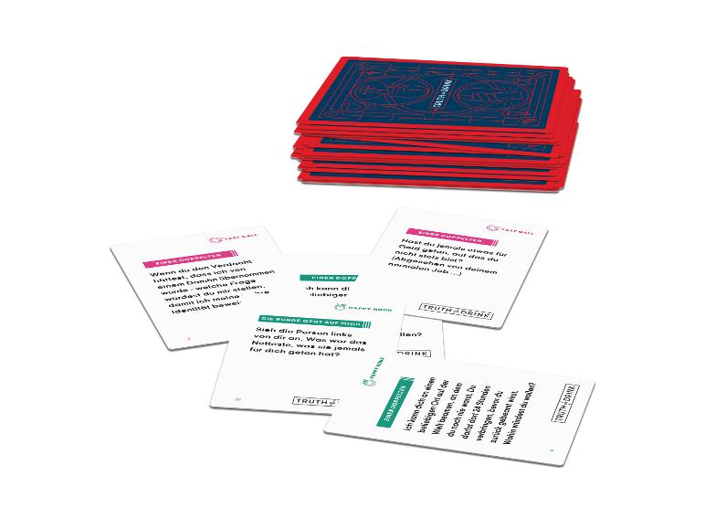 Jeu de cartes Truth or Drink : questions et défis pour adultes.