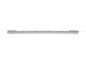 Un tube fluorescent LED gris avec un couvercle protecteur.