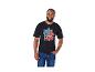 T-shirt Batman "Dad Power" :  un homme portant un t-shirt noir avec un motif Batman.
