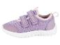 Chaussures pour enfant, baskets violettes à scratch.