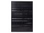 Un panneau solaire noir avec plusieurs cellules.