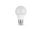 Une ampoule LED blanche sur fond blanc.