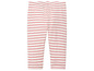 Pantalon blanc à rayures rouges