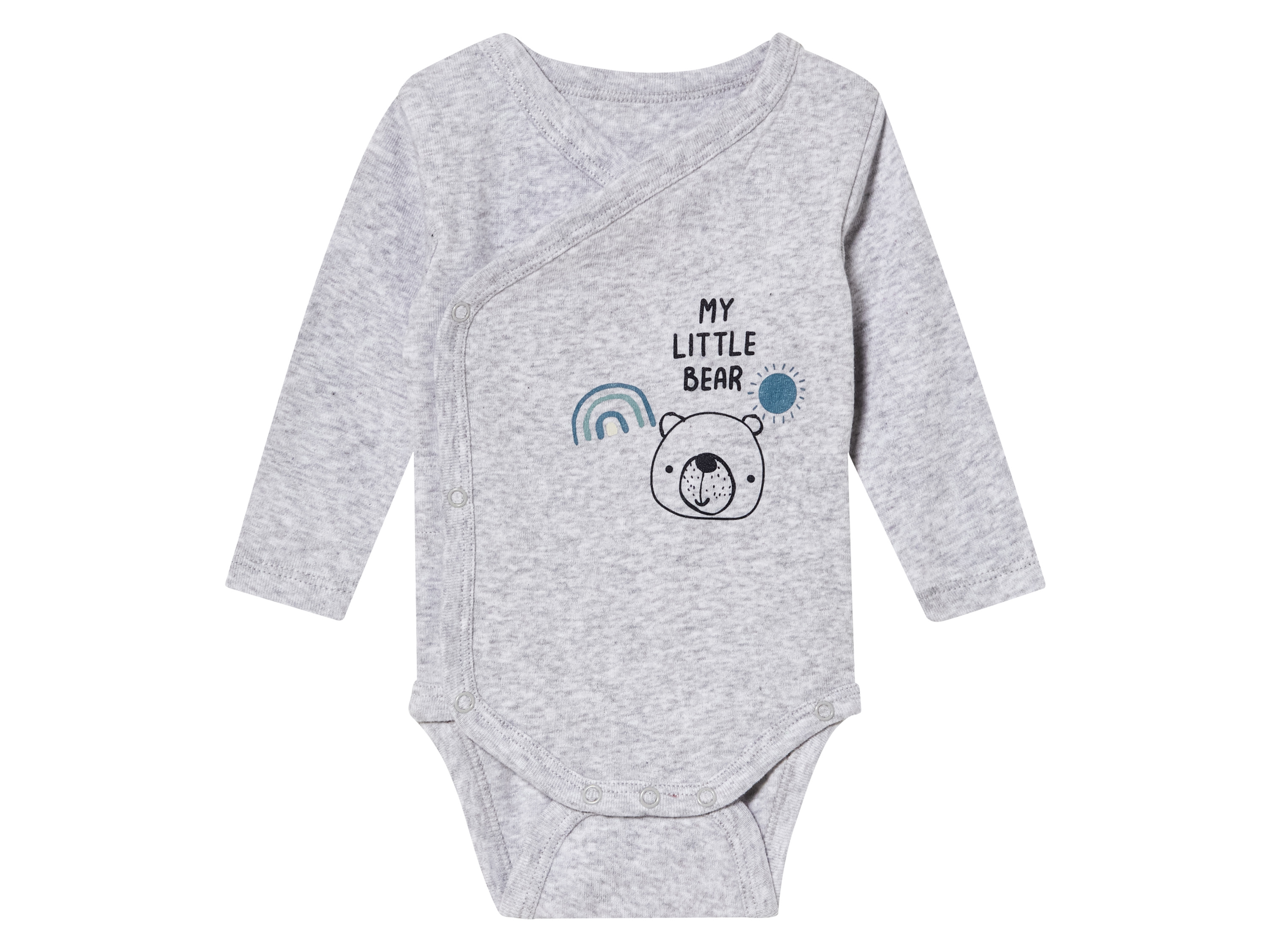 lupilu® Body bébé (gris, 62/68)