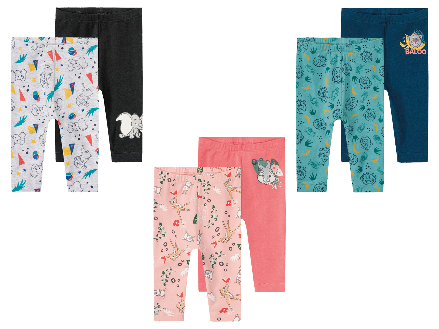 Lot de 2 leggings bébé