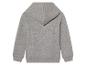 Un sweat-shirt gris à capuche et à manches longues.