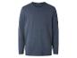 T-shirt homme bleu marine à manches longues avec poche poitrine.