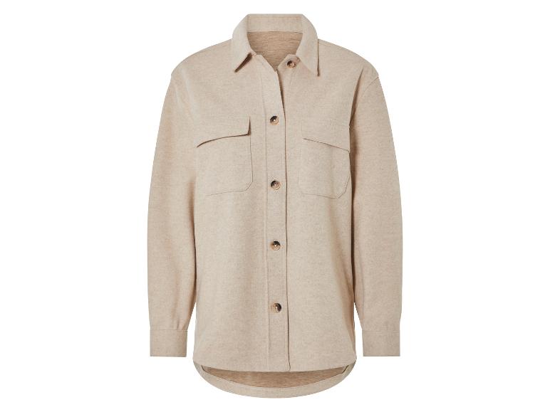 Chemise beige à manches longues