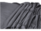 Tissu gris foncé avec des plis et des fronces