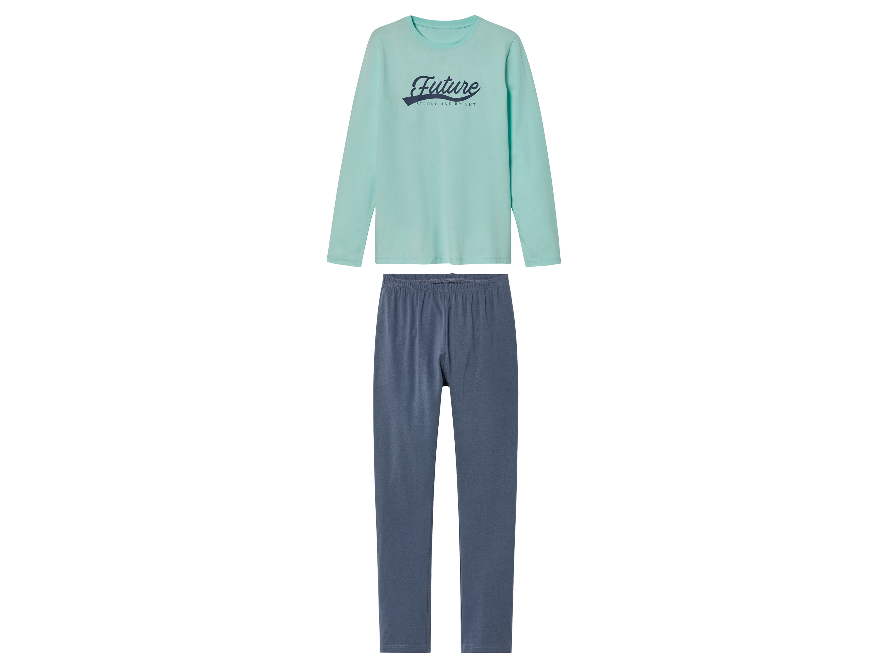 pepperts!® Pyjama enfant (8-10 ans, menthe/bleu marine)