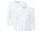 Deux t-shirts blancs à manches longues Livergy.
