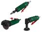 Outils pneumatiques Parkside : meuleuse droite, meuleuse d'angle et ponceuse.