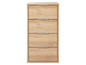 Une armoire en bois avec quatre tiroirs.