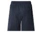 Short de pyjama gaufré bleu marine avec poche arrière
