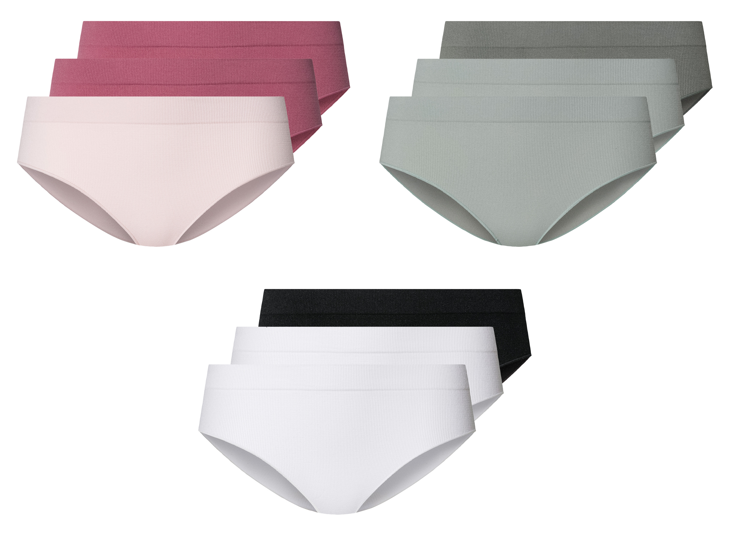 esmara® Lot de 3 culottes seamless femme