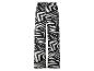 Pantalon ample noir et blanc à motif abstrait.