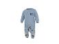 Ensemble de pyjama bébé bleu avec motif Mickey Mouse et pois.