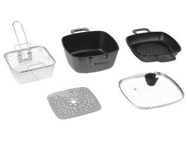 SILVERCREST® Set multifonction en fonte d’aluminium, 5 pièces