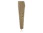 Pantalon cargo beige à multiples poches.