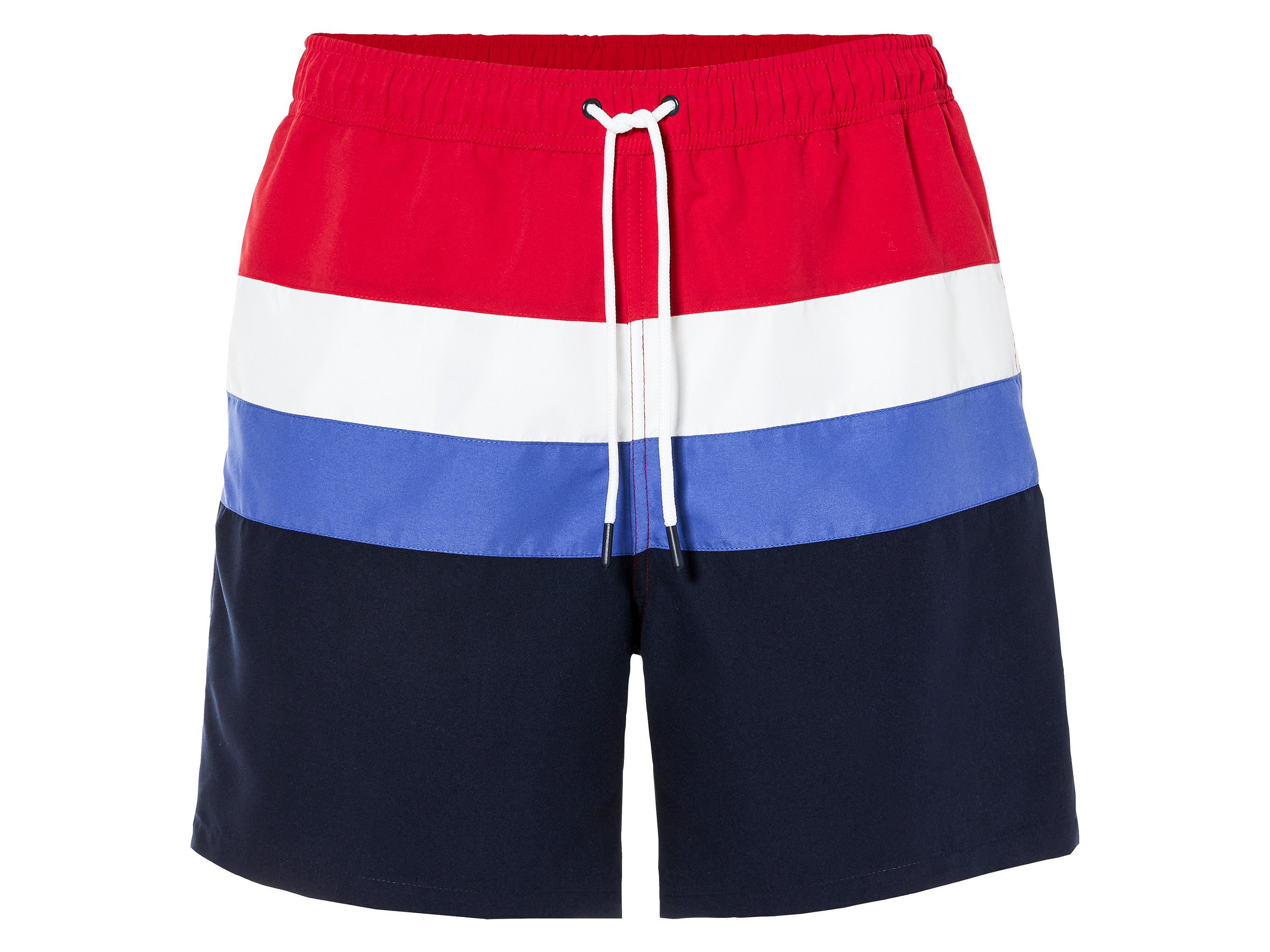 LIVERGY® Short de bain homme (rouge/blanc/bleu)