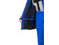 Veste de ski et pantalon bleus avec bretelles