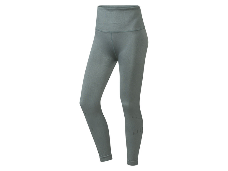 Leggings de sport vert foncé sans couture.