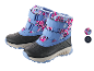 Bottes d'hiver pour enfants avec motif floral coloré et fermetures velcro