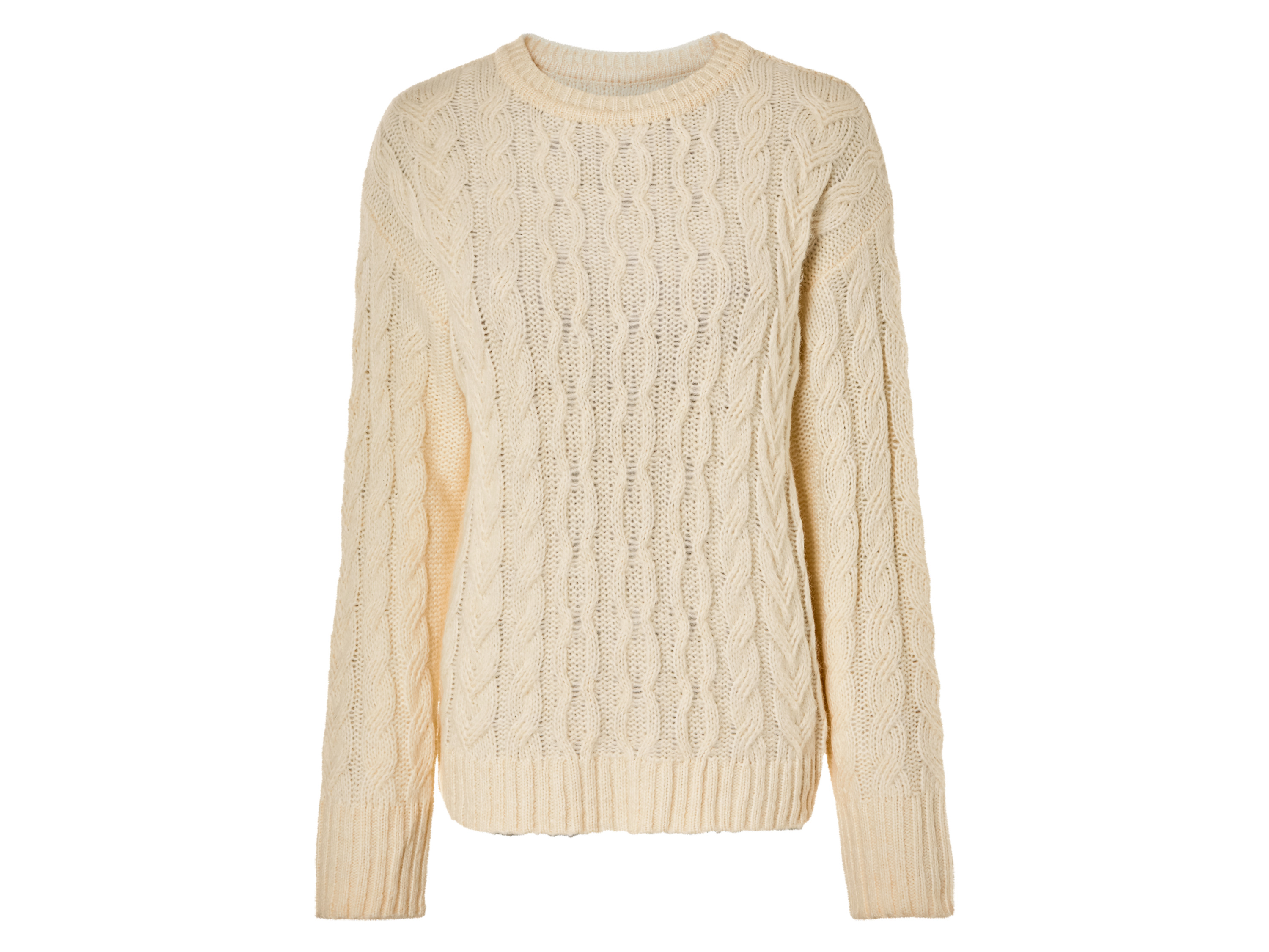 esmara® Pull en maille femme (beige, S(34/36))