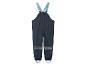 Salopette imperméable pour enfant avec bretelles réglables.