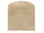 Housse en tissu beige uni avec un dessus arrondi.