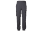 Pantalon de sport gris foncé pour homme avec poches et chevilles élastiques.