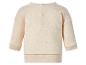 Sweat-shirt bébé beige à manches longues avec fermeture boutonnée au dos