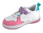 Chaussures enfant : modèle blanc et rose pâle, style baskets.