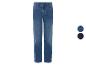 Jeans droits, deux coloris disponibles.