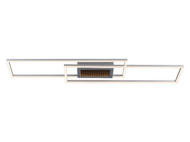 Un luminaire LED de plafond moderne avec un design carré.