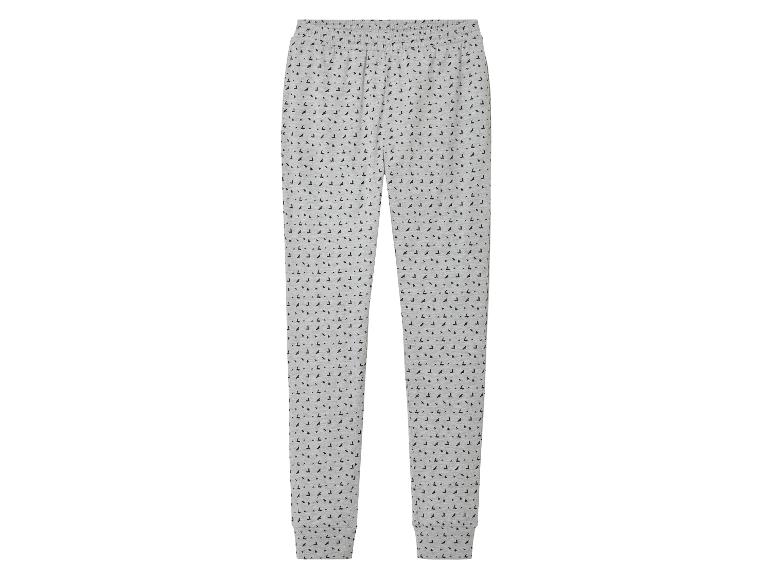 Pantalon de jogging gris avec des oiseaux noirs