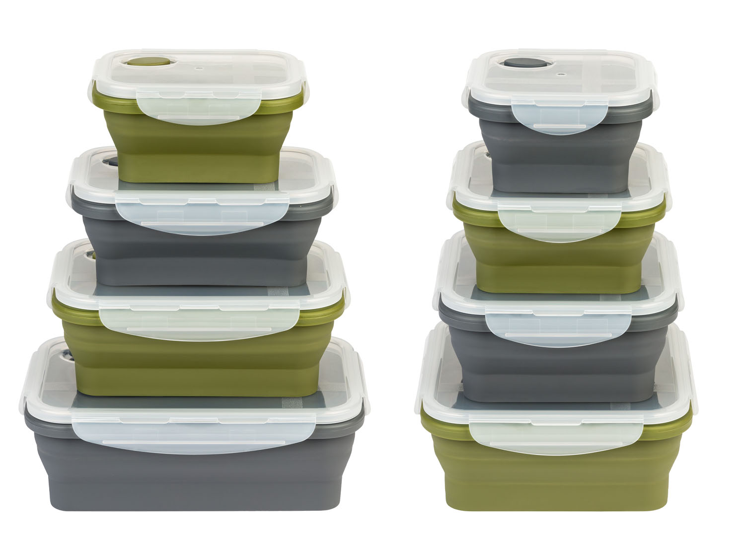 ERNESTO® Set de 4 boîtes de conservation pliables