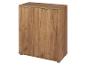 Une armoire en bois avec deux portes.